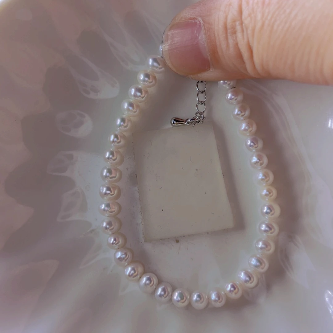 淡水珍珠手绳合金