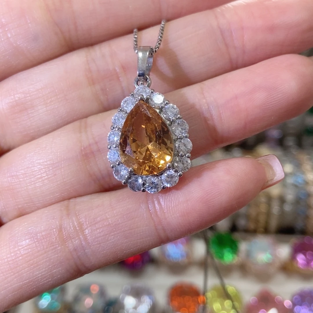 66锆石（处理）吊坠