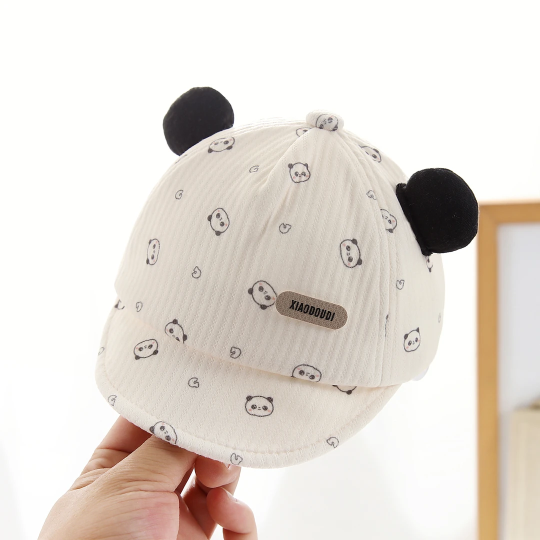 婴儿帽子秋冬季宝宝软檐鸭舌帽洋气可爱男宝0到3个月小月龄新生儿