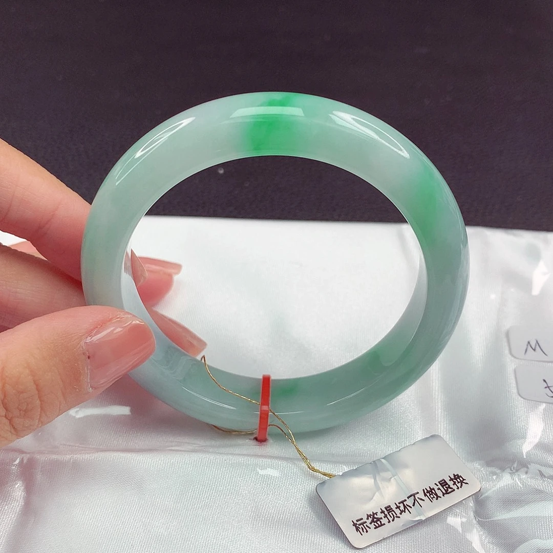 翡翠未镶嵌手镯57圈832