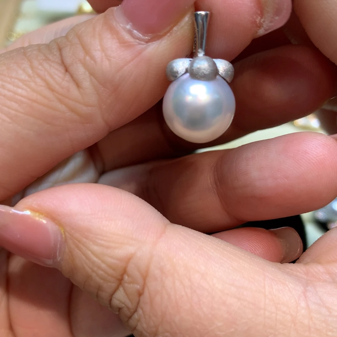 海水珍珠颈饰银S925镶嵌