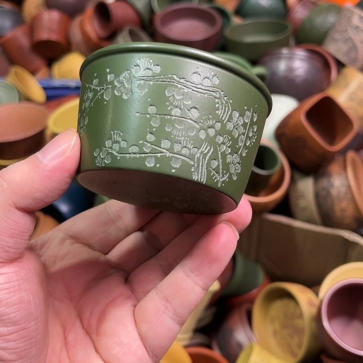 紫砂茶杯全手工紫砂主人杯