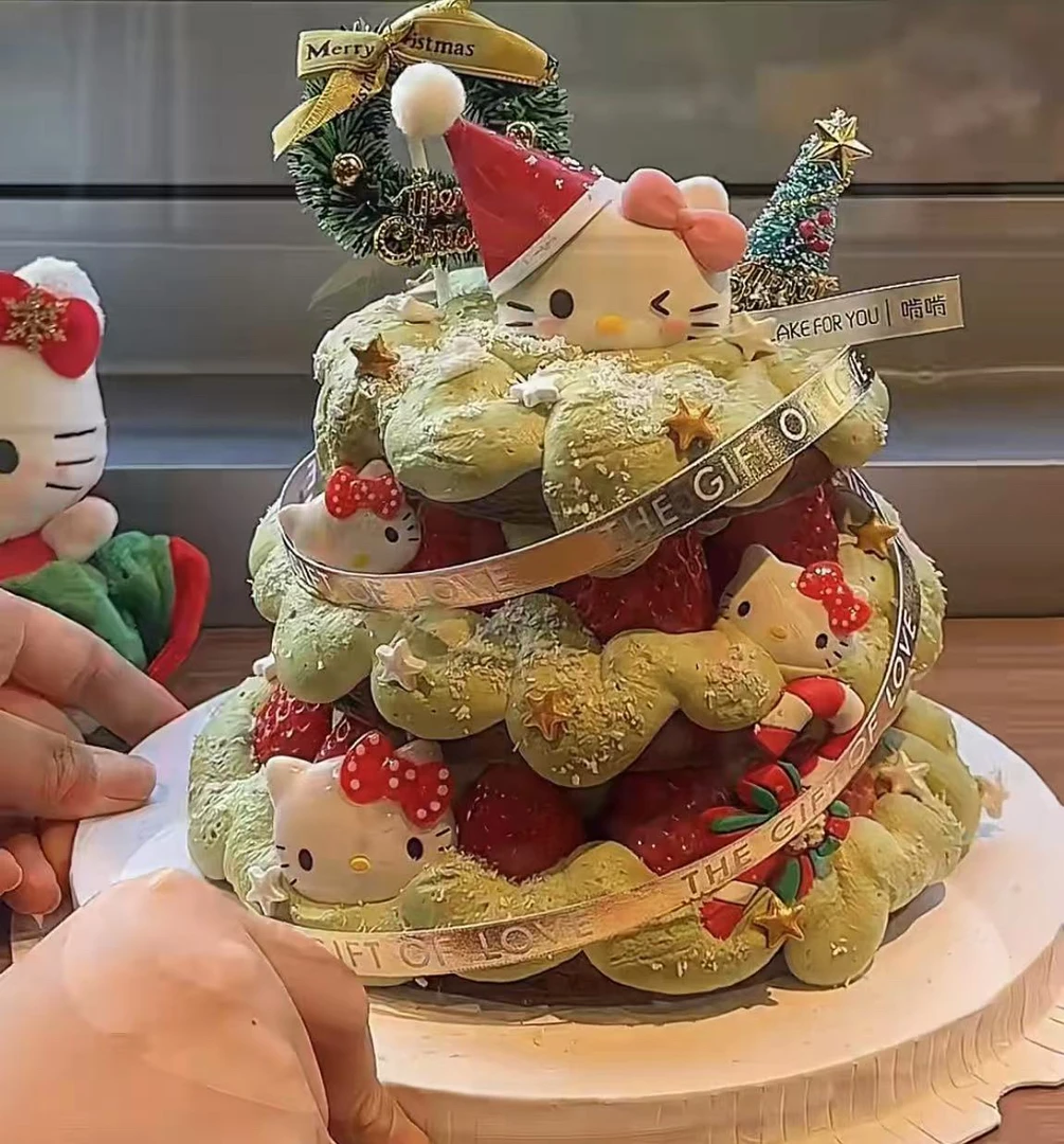 5寸动物奶油圣诞、生日蛋糕
