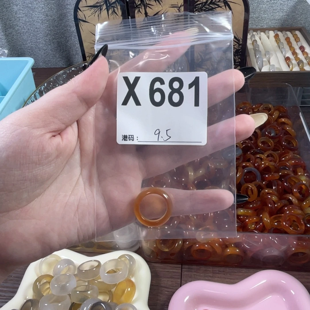 未镶嵌戒指玛瑙/玉髓681