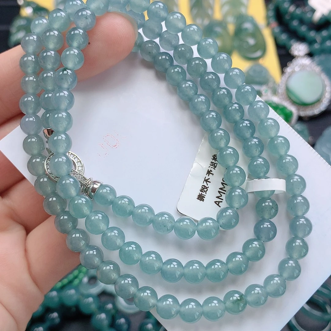 翡翠颈饰未镶嵌珠链卡6