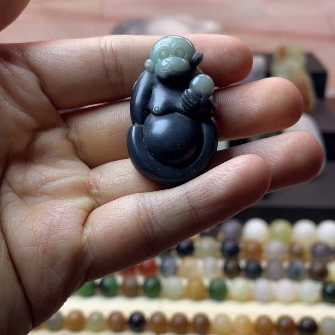 和田玉未镶嵌吊坠(不含链)