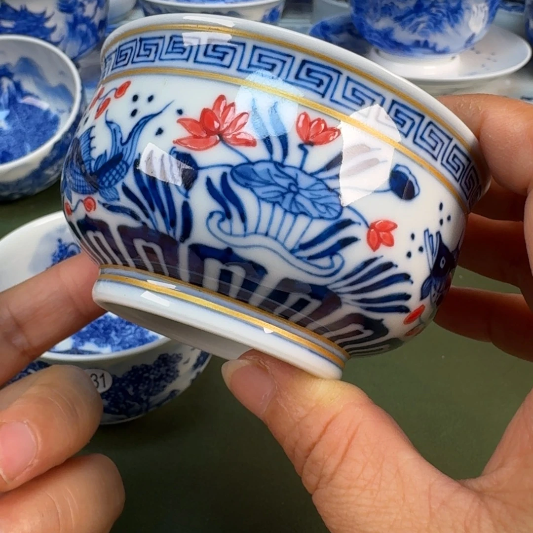 陶瓷景德镇纯手绘茶具圆圆243