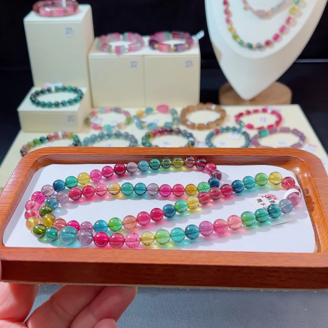 18K金镶嵌手串碧玺手串