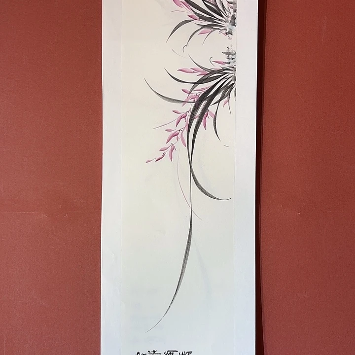 国画听兰老师花鸟