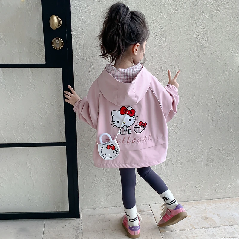 女童冲锋衣秋装2025春秋新款儿童外套秋季洋气女宝宝早秋连帽上衣