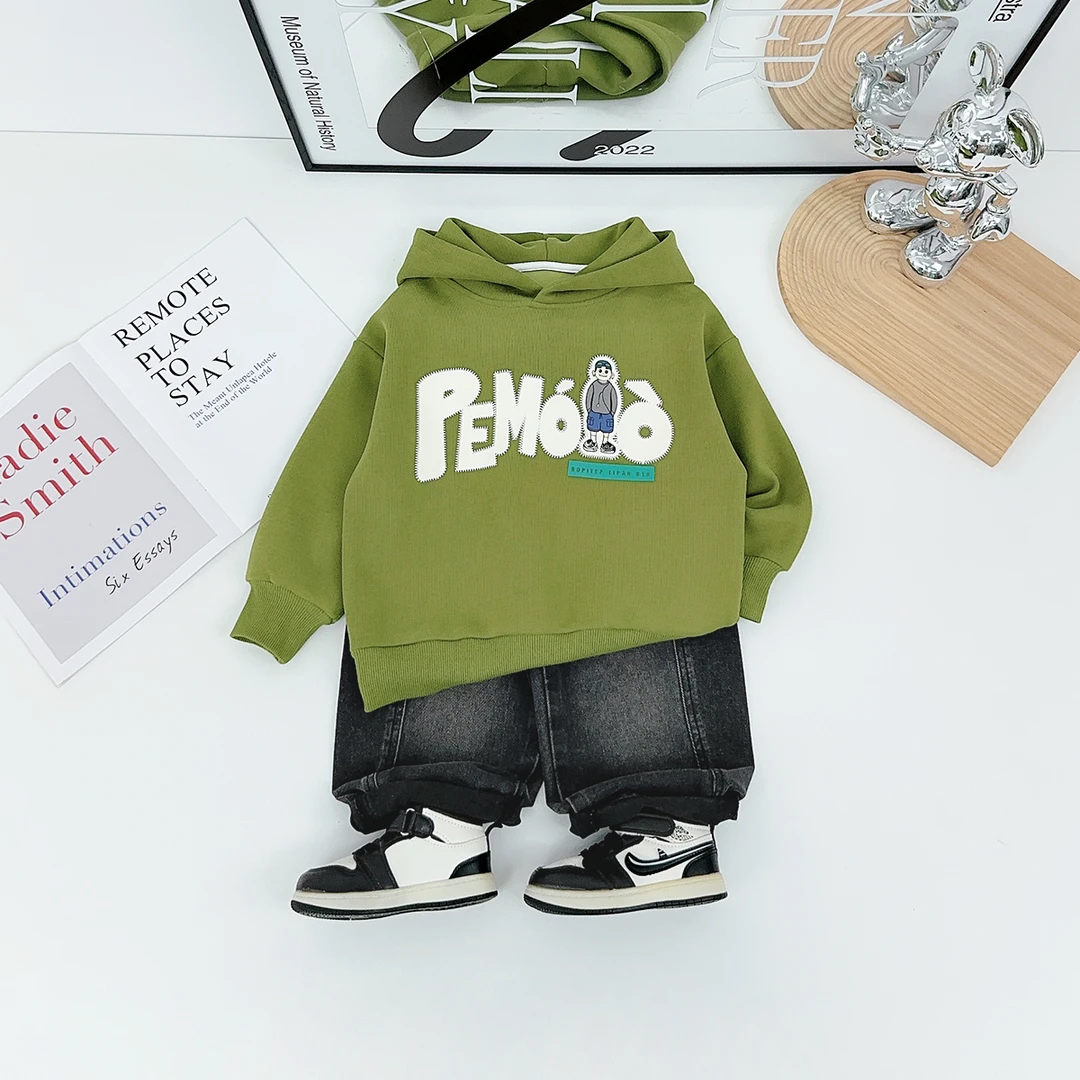 儿童卫衣连帽2025新款秋装男童秋季上衣宝宝HZ25684 悠悠童话童装