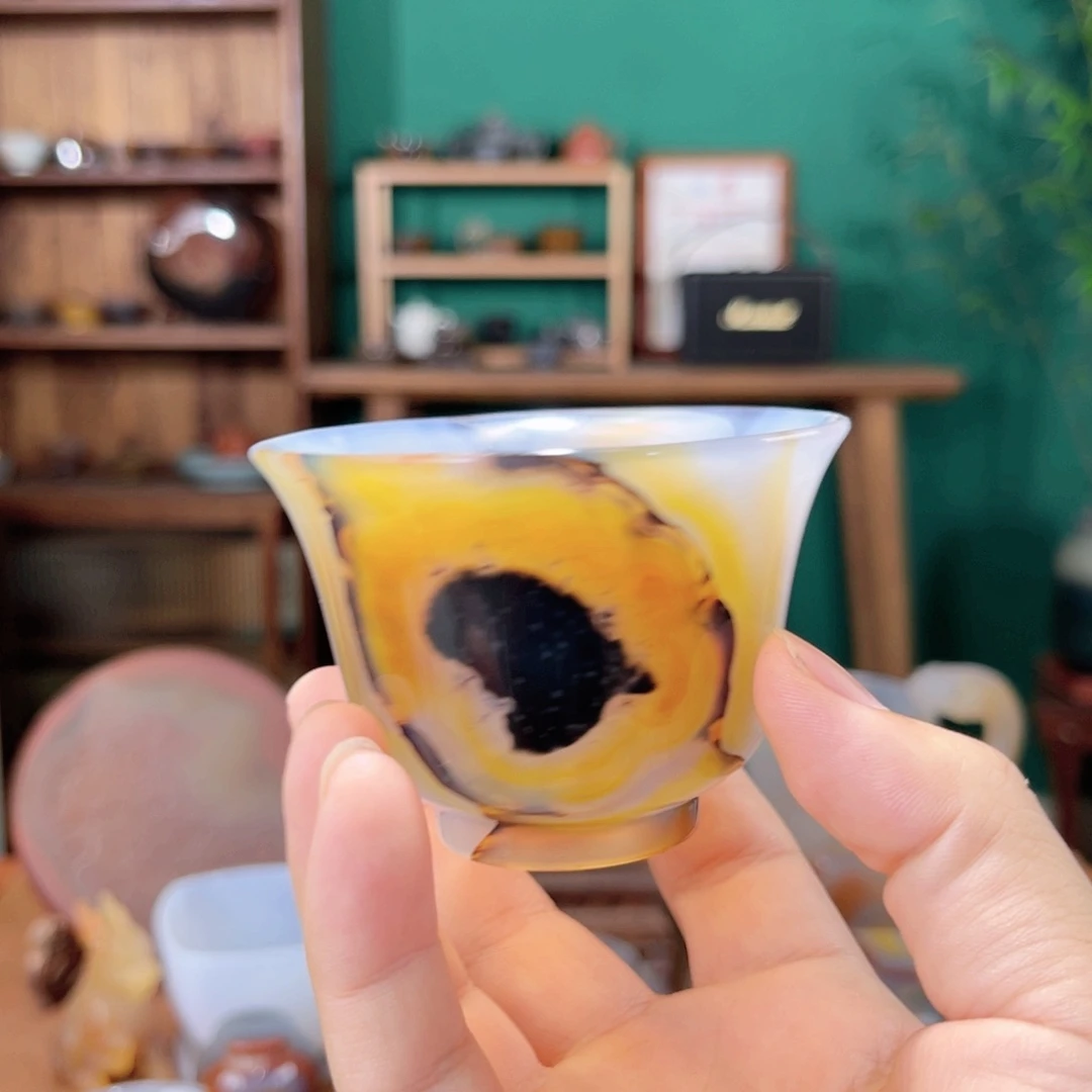 好***饭未镶嵌茶器玛瑙/玉髓