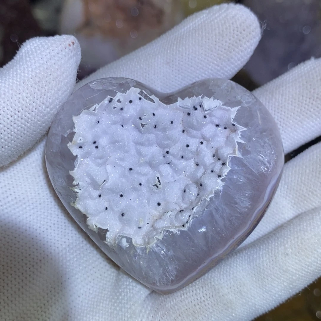 水晶牙软爱心未镶嵌