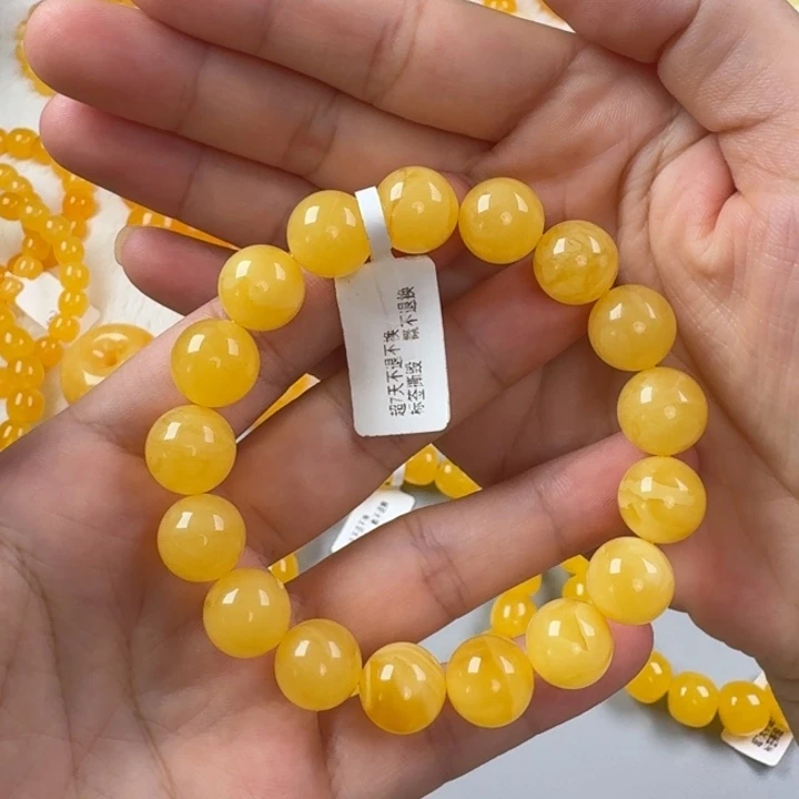 未镶嵌毛衣链蜜蜡