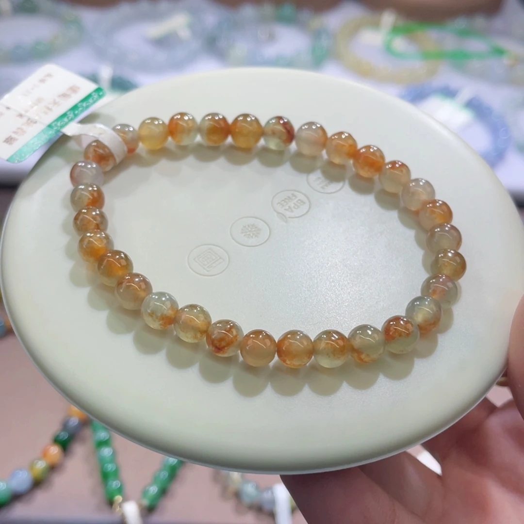 未镶嵌手链翡翠枫叶红