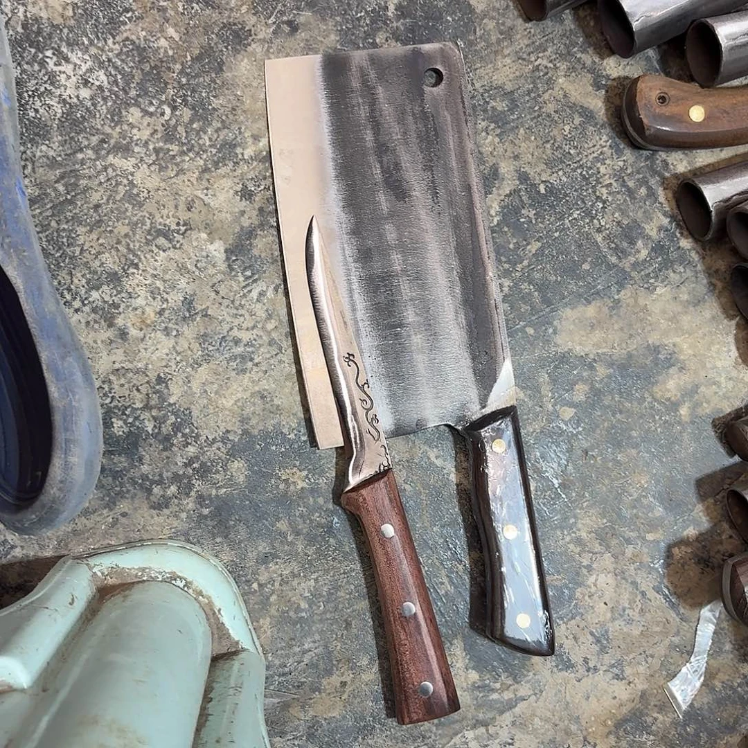 高碳锰钢云南阿老表手工锻打刀