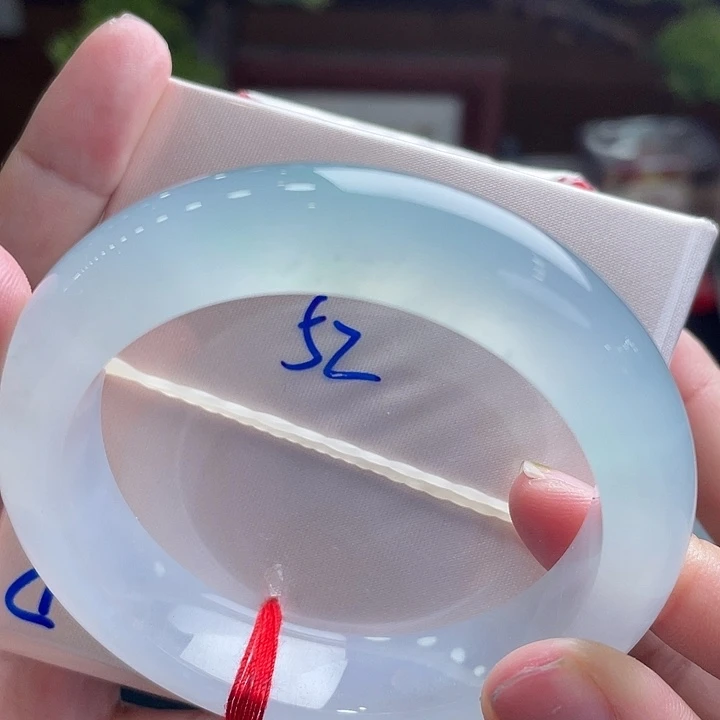 翡翠未镶嵌手镯52.1老胶条