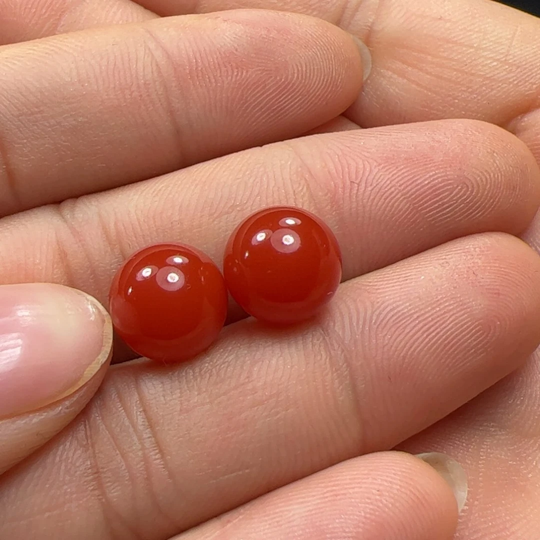 南红玛瑙珠子未镶嵌贰**物