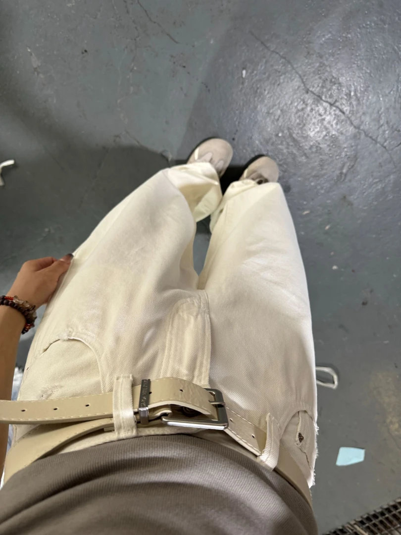 YOYO自制【哈哈裤】显瘦潮流时尚百搭水洗牛仔拖地阔腿裤