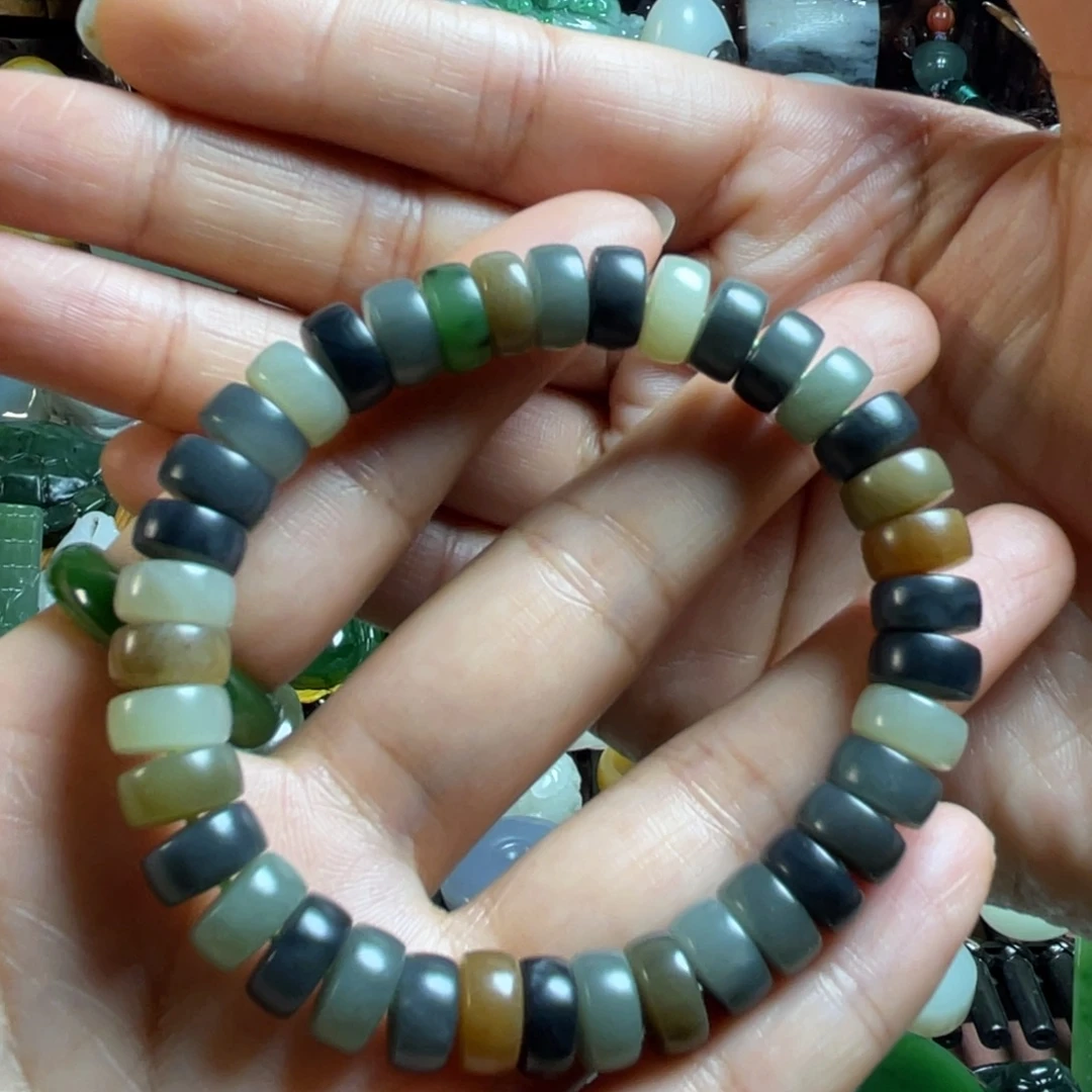 和田玉未镶嵌手链