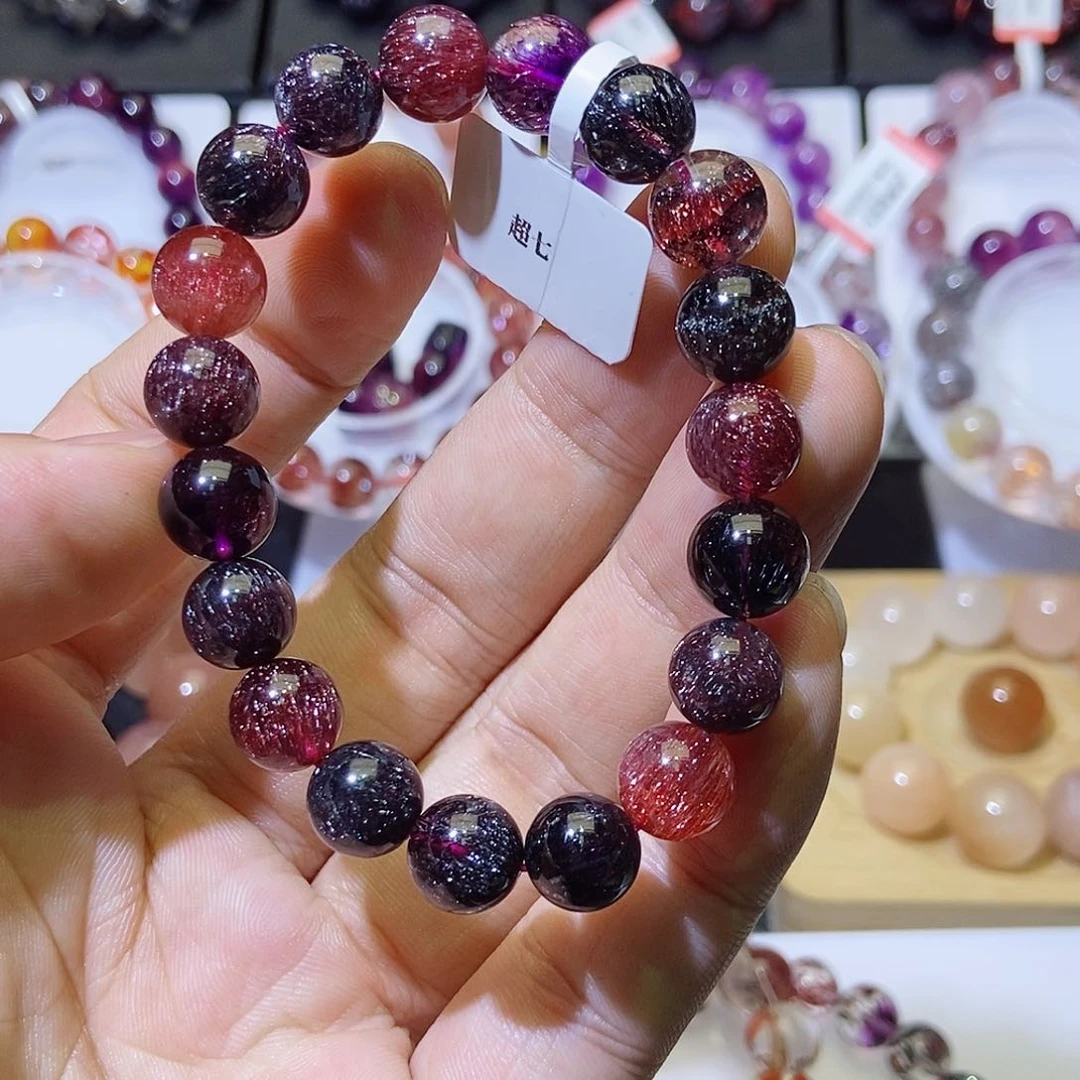 未镶嵌手链水晶黑加仑10