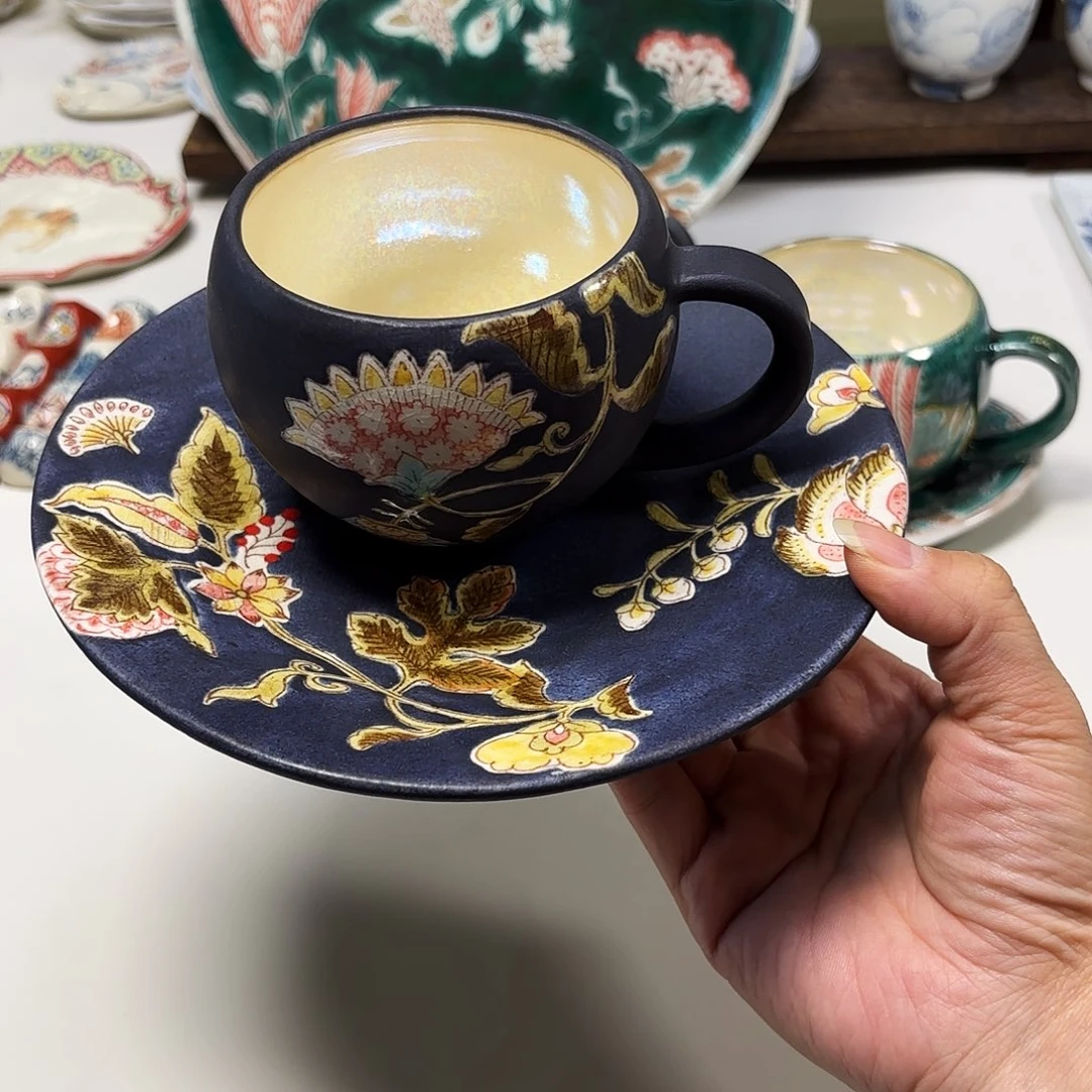 愿***心瓷稻积佳谷  杯加盘