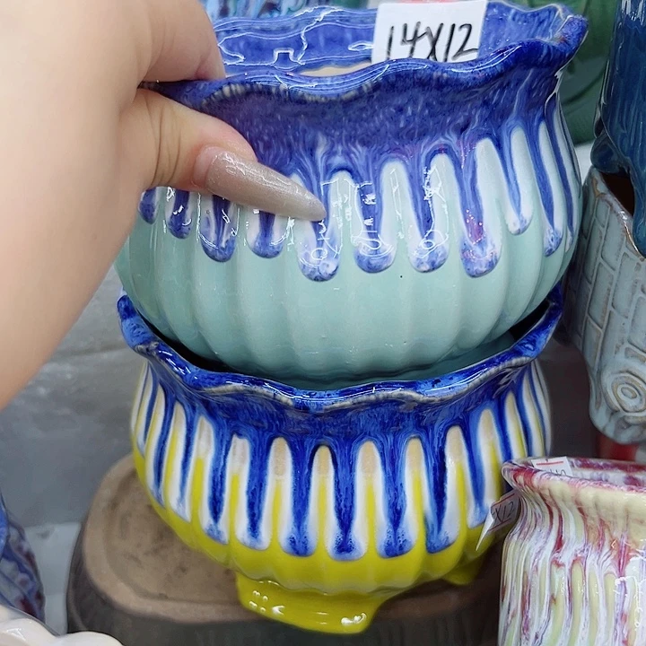 有孔，满10元发货多肉陶瓷花盆