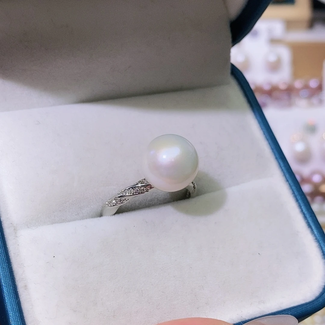 淡水珍珠戒指合金