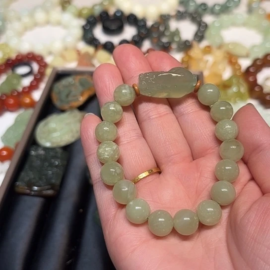 蛇纹石玉未镶嵌手串