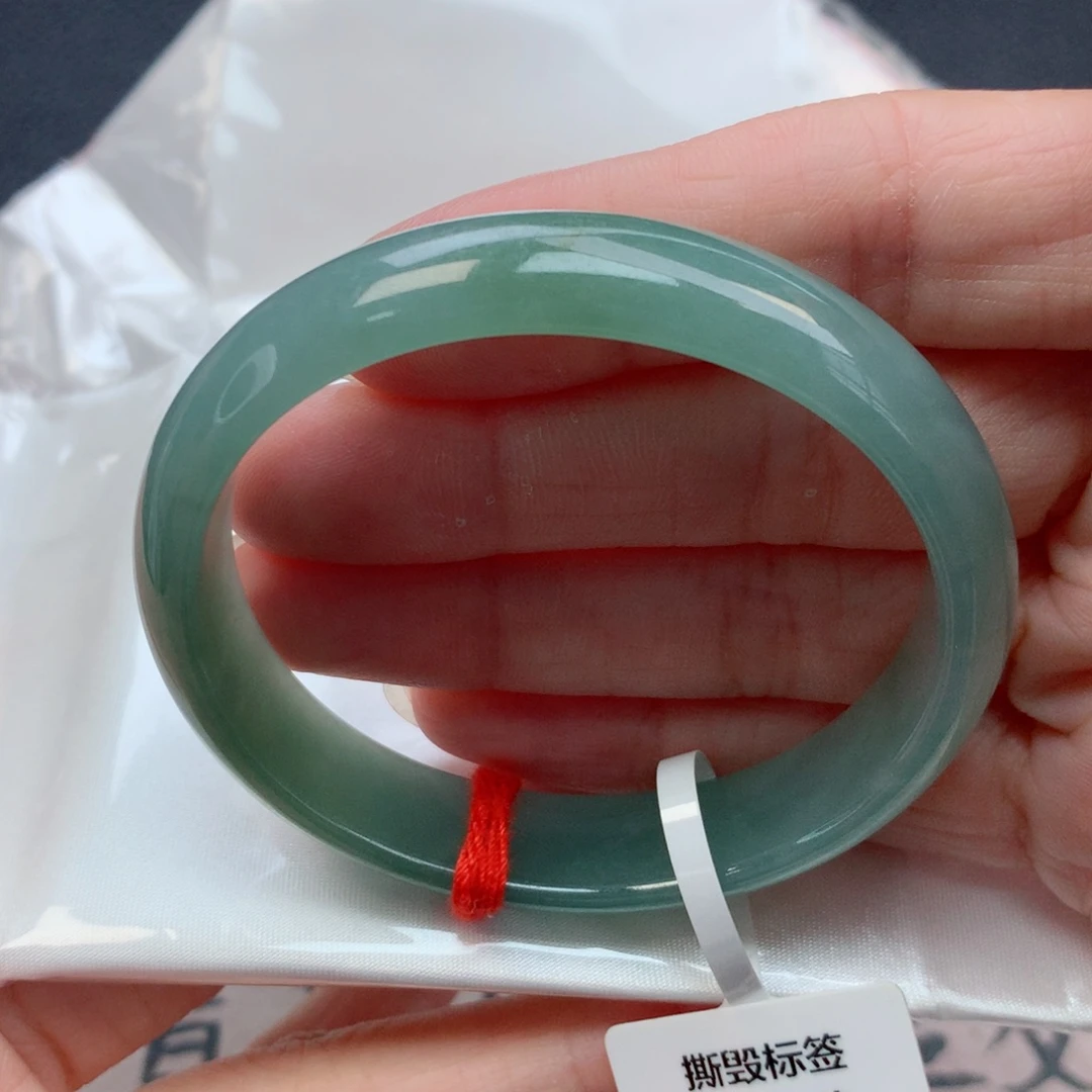 未镶嵌手镯翡翠53贵妃 油青底小手福利