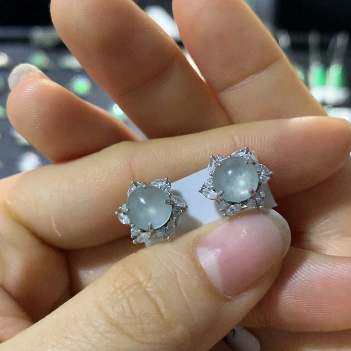 翡翠银S925镶嵌戒指