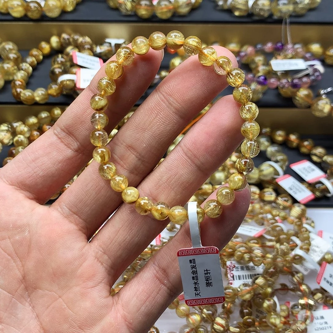 水晶手链未镶嵌钛晶6