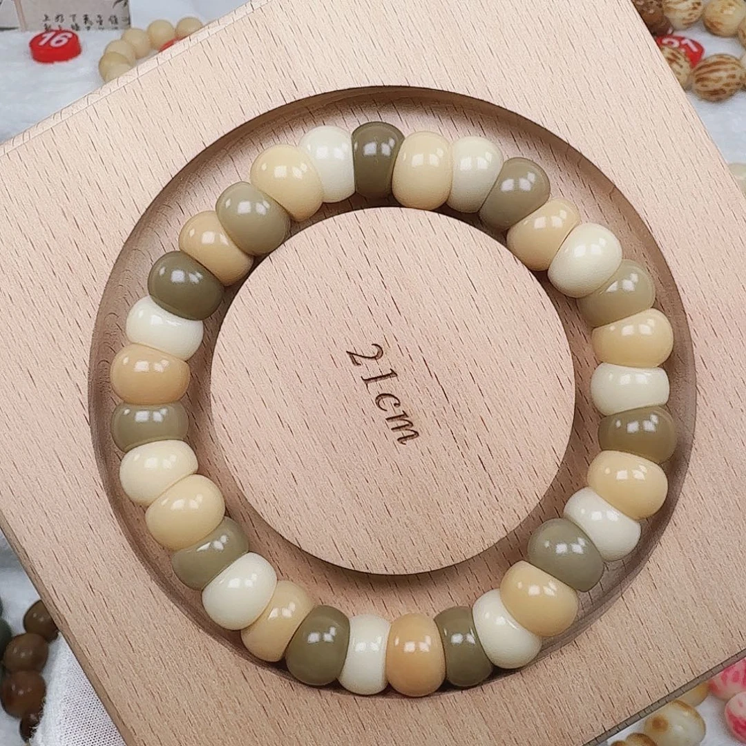 吊坠白玉菩提卡14蒜瓣大肠