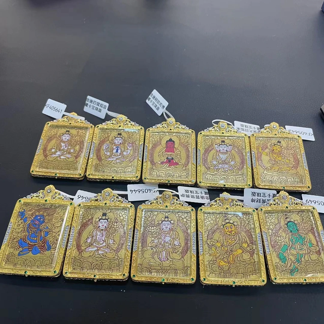 金唐宝珠版八大 纯手绘唐卡