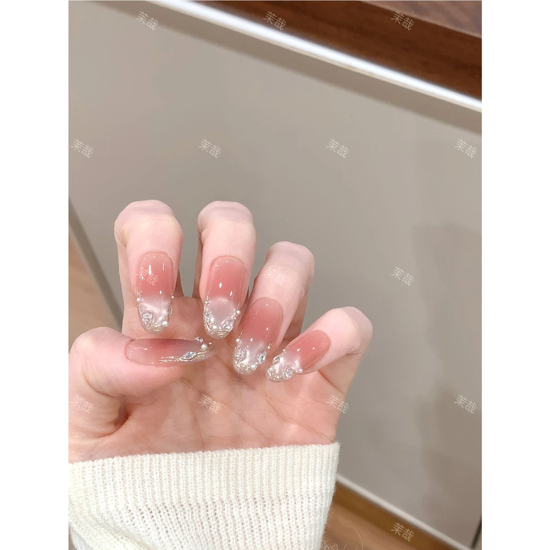 茉哉I【告白时刻】纯手工定制美甲拆卸穿戴甲A5251