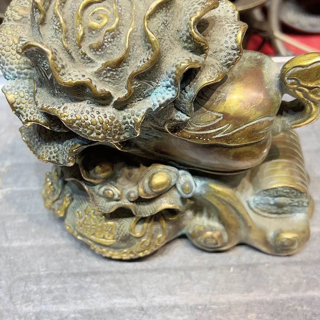 龍黄铜摆件工艺品，