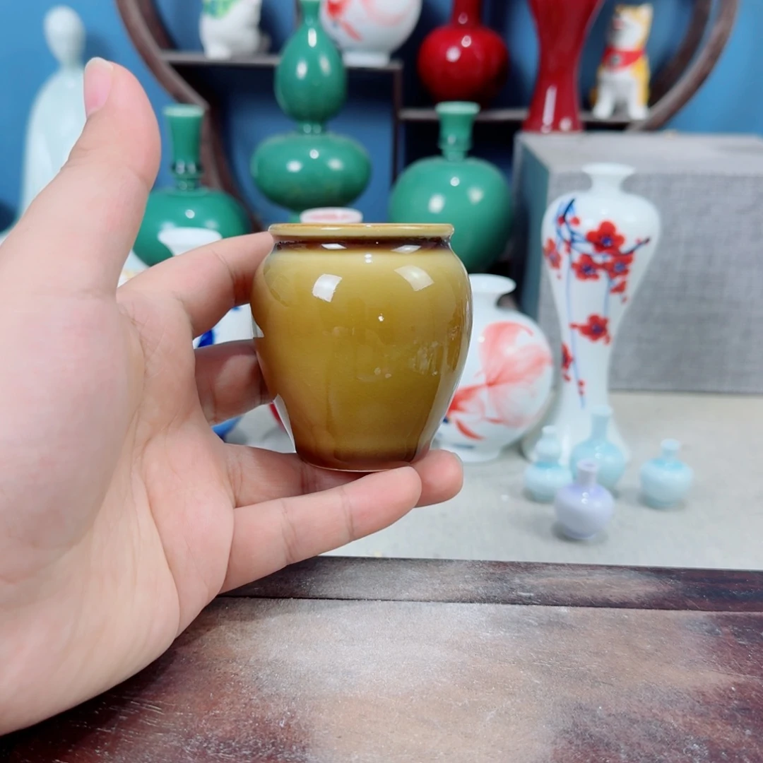 陶瓷手工小花器摆件