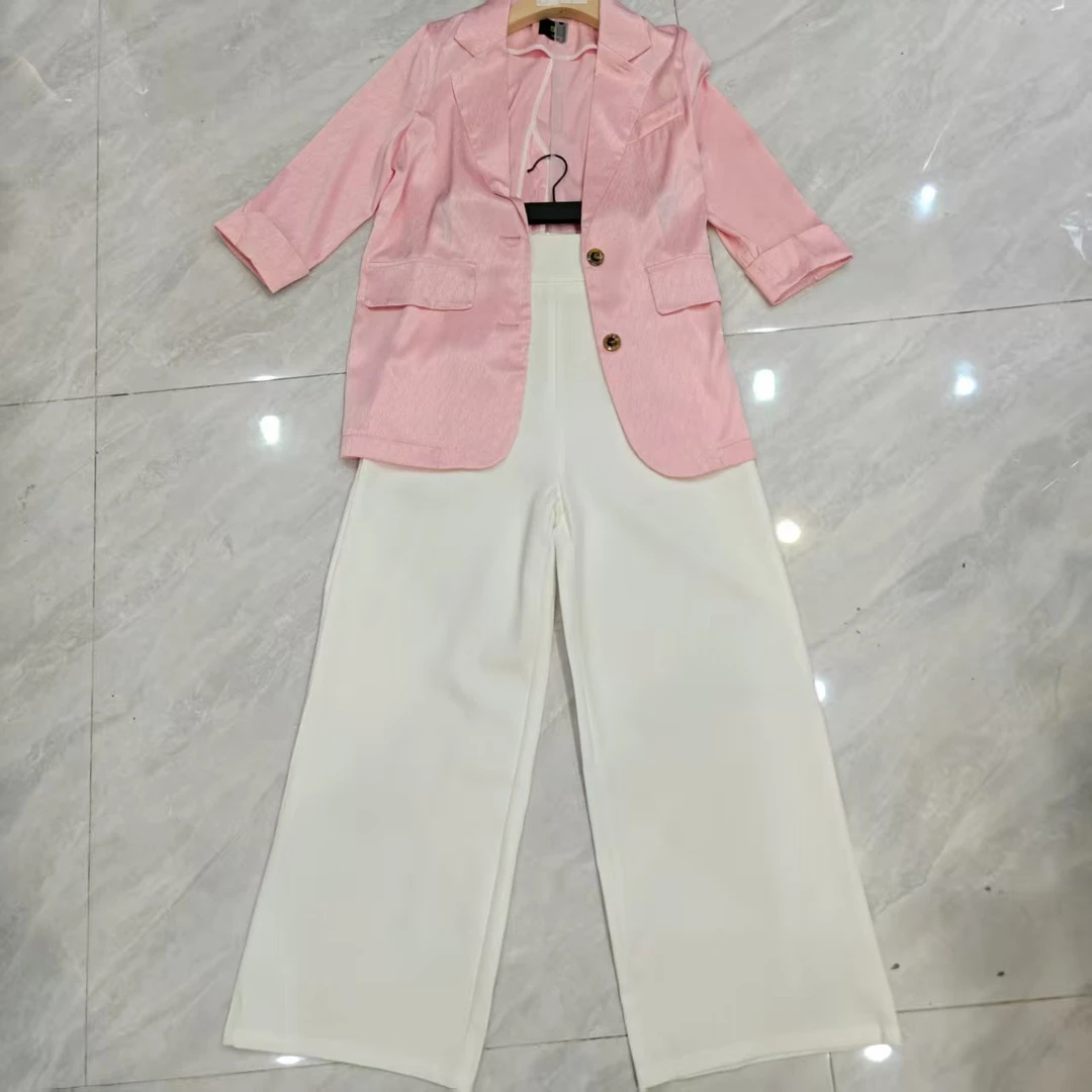 1191拼接上衣西装女设计师长袖秋季女士宽松型套装