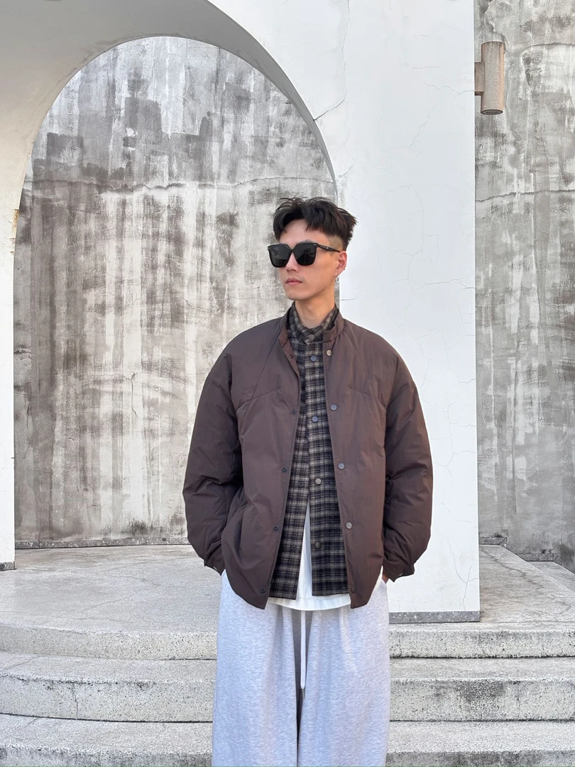 90白鸭绒男装羽绒服短款百搭假两件休闲时尚25141 搜