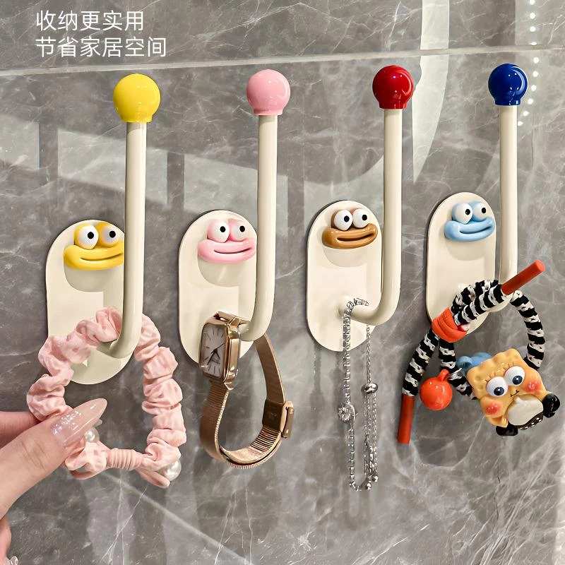 发圈发箍粘钩卫生间收纳架发夹皮筋头绳挂钩首饰品发绳帽子收纳架