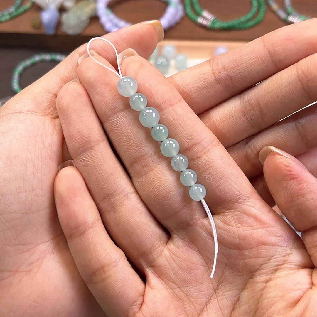 翡翠散珠单珠8颗