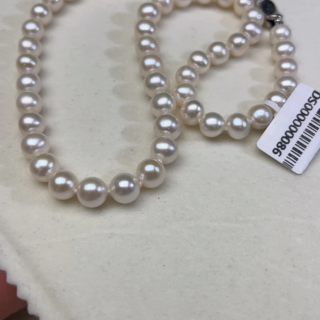 颈饰淡水珍珠银S925镶嵌