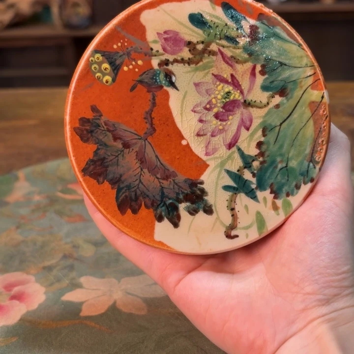 柴烧纯手工手绘陶瓷