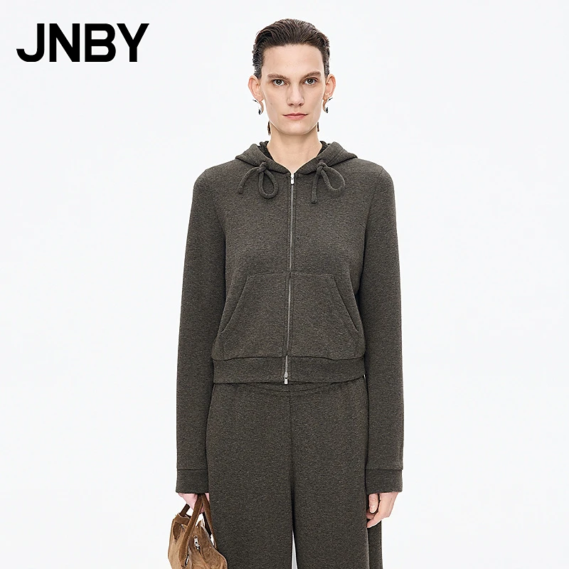 【商场同款】JNBY/江南布衣25冬新品卫衣开襟连帽长袖5PA414430