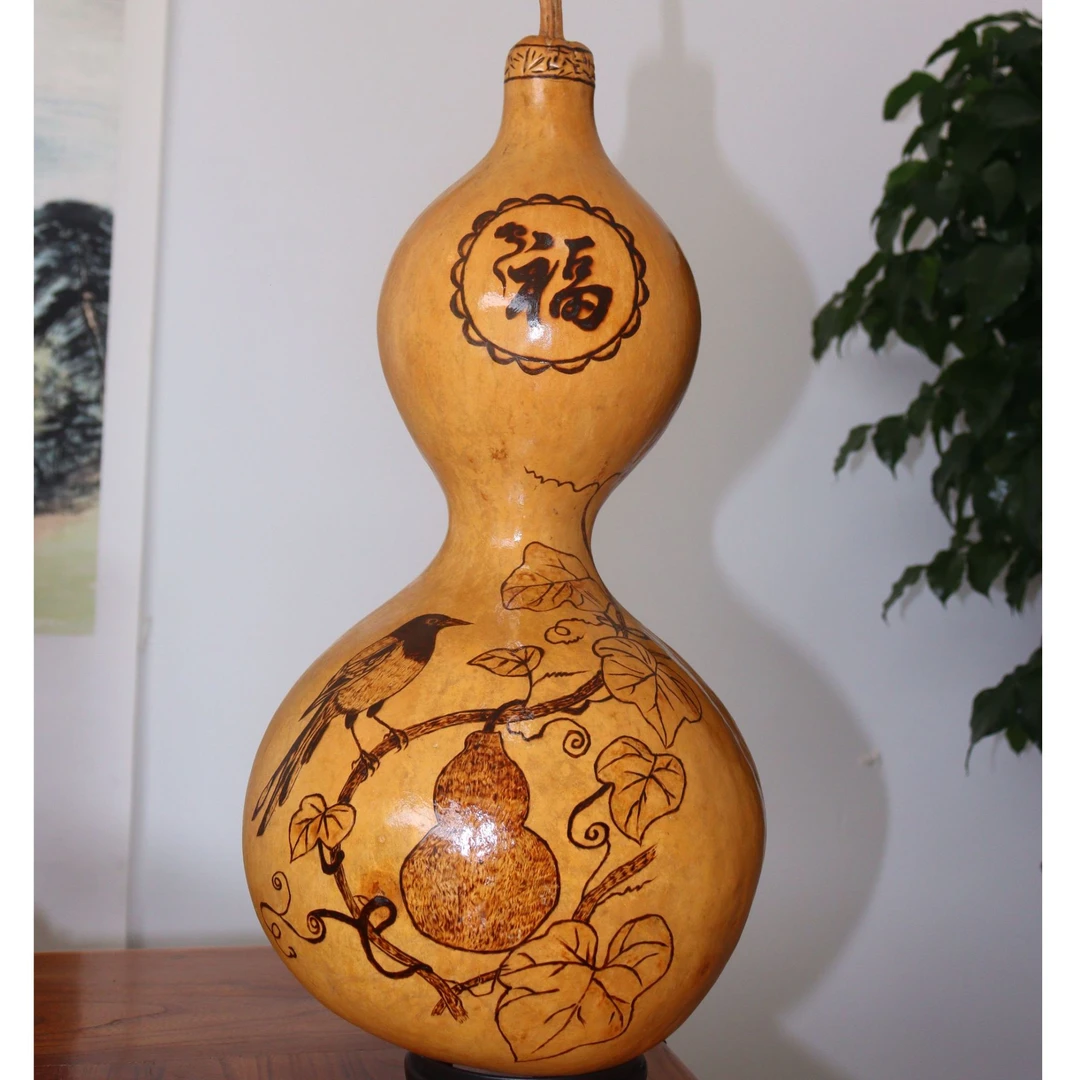 纯手工烙画工艺品葫芦