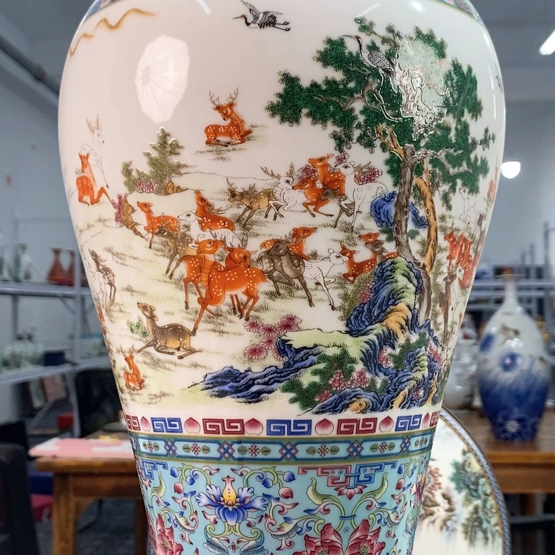 摆件景德镇陶瓷花瓶摆件