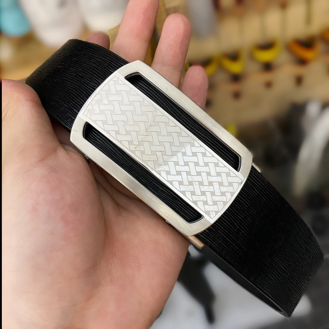 自动扣外穿休闲纯手工制作头层牛皮腰带真牛皮皮带男士真皮腰带