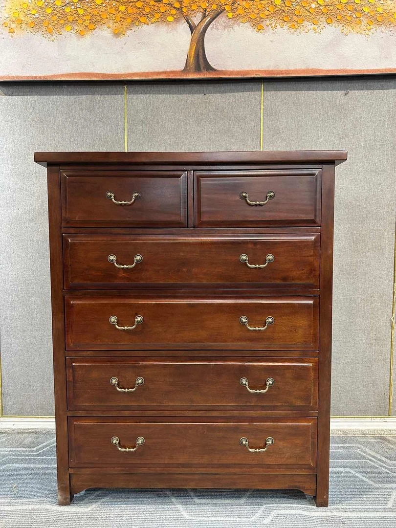 年后发货 DG134六斗柜1060*570*1280  美式雕花客厅家用