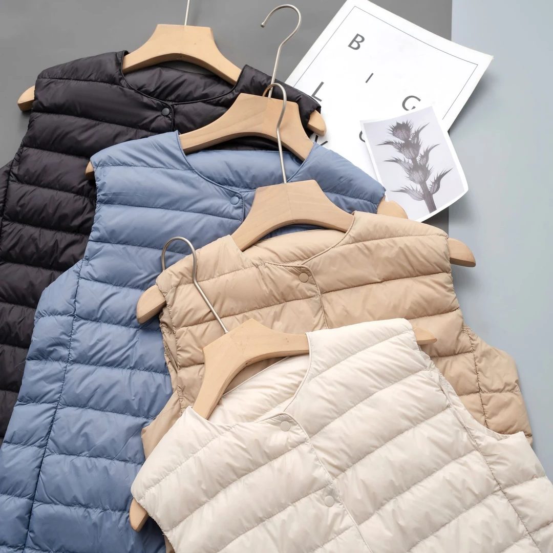 50绒｜女款马甲羽绒服背心内胆短款轻薄款内搭秋冬【开线羽绒马甲】
