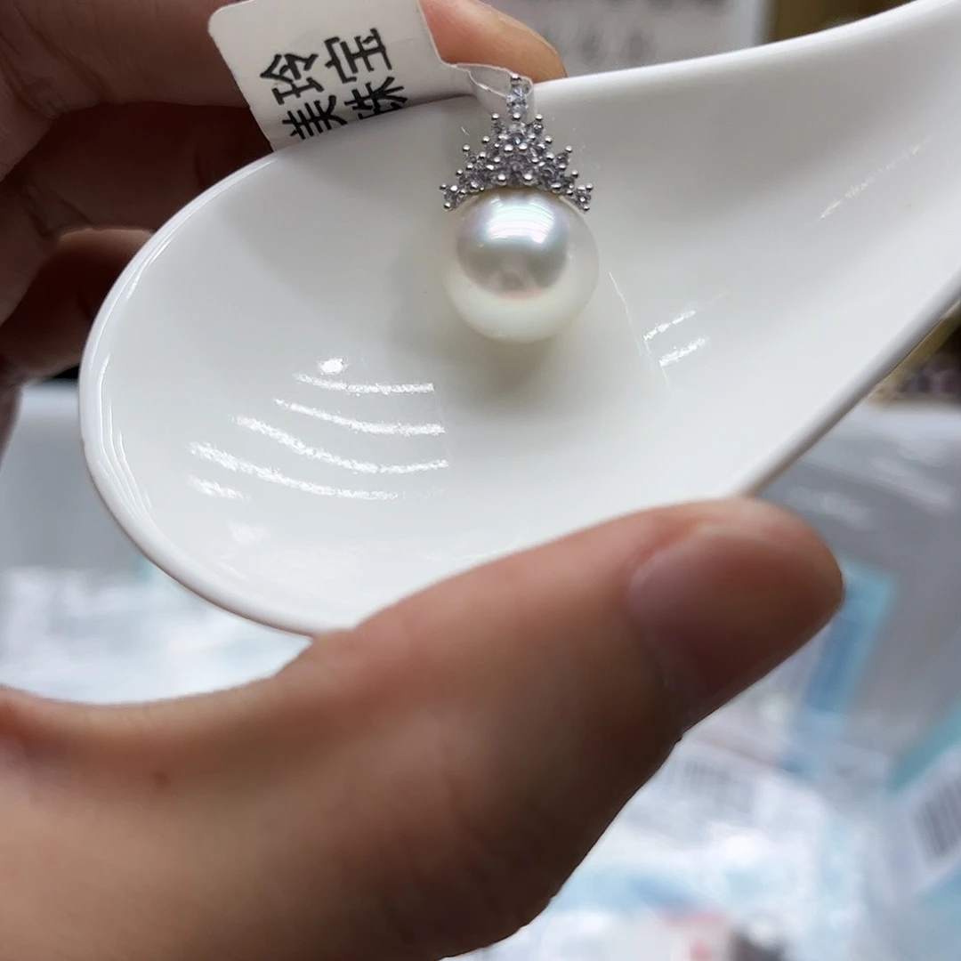 颈饰银S925镶嵌海水珍珠